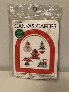 Vintage Christmas Leisure Arts Canvas Capers Mini Decorations, Dick Martin #431 - Picture 1 of 6