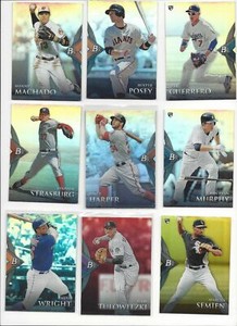 2014 BOWMAN PLATINUM BASE w/ GOLD, BLUE SAPPHIRE, RUBY RED, PARALLELS - U PICK!!