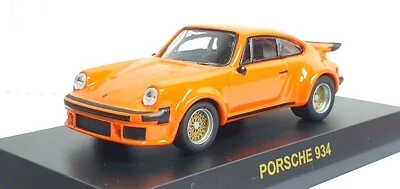 1/64 Kyosho PORSCHE 934 NARANJA modelo de coche fundido a presión Foto 1 de 3