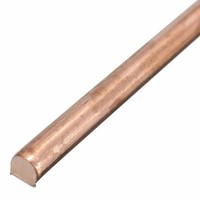 1x 99.9% Pure Copper Cu Metal Rod Tube Cylinder Diameter 6mm Length 200mm 