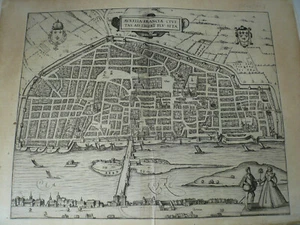 Orleans, anno 1588, Braun/Hogenberg, townview Etching, edited by Braun/Hogenberg - Picture 1 of 1