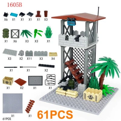 MOC PDF Paper Instructions Sentry Post Watchhouse Military Mini Army Figures Set - Image 1 of 4