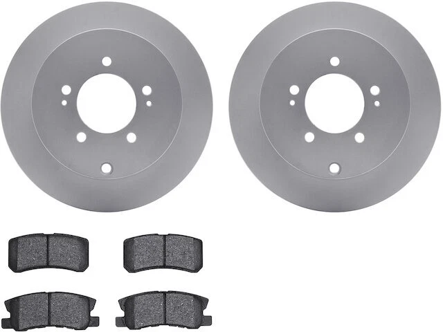 Rear Brake Pad and Rotor Kit For 2007-2013 Mitsubishi Outlander 2008 DQ867YP - Изображение 1 из 1