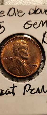 1955  LINCOLN WHEAT CENT FROM PENNY COLLECTION 55 Cover