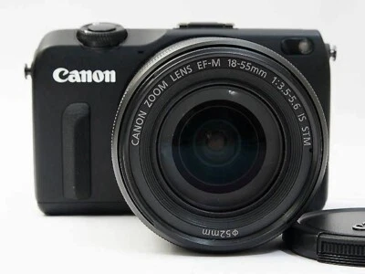 Canon EOS M2 18MP Mirrorless Digital Camera Black with 18-55mm Lens from Japan - Image 1 of 4