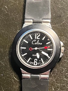 Celine Watch With A Rubber Strap. Needs Battery. - Picture 1 of 3