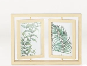 Natural Wooden Rotating Photo Frame 6x4 inch - Picture 1 of 1