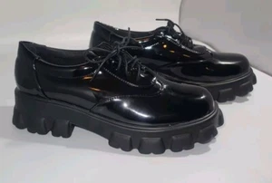 Fashion Women Loafers Lace up Casual Shoes Comfortable Thick Soles Shoes size 11 - Picture 1 of 16