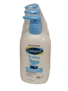 (3-PACK) Cetaphil Baby Wash & Shampoo with Natural Calendula ,Tear-Free 13.5oz - Picture 1 of 6