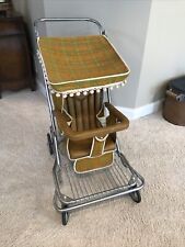 Vintage 1970’s Stroller with Fringe Pom Pom Canopy