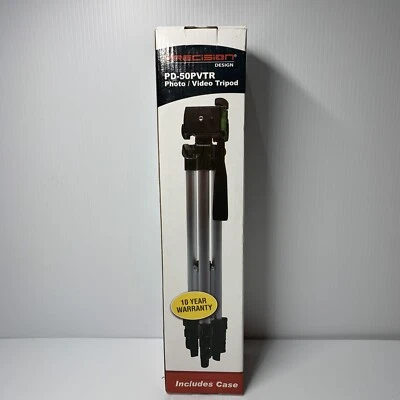 Camera Tripod Precision Compact Travel with Carrying Case Design 50" PD-50PVTR - Image 1 of 4