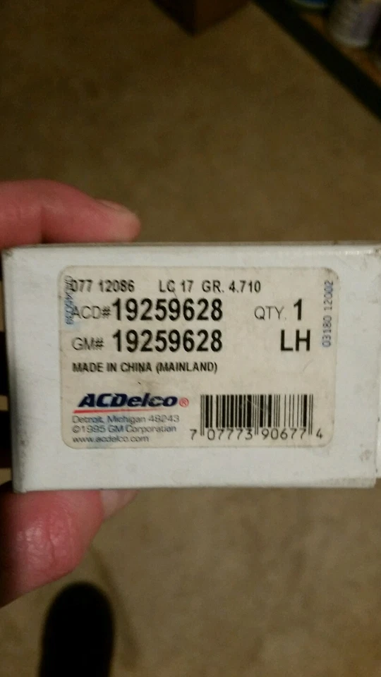 Sensor de velocidad de rueda ABS derecha/izquierda ACDelco GM equipo original 19259628 Foto 1 de 3