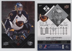 2008-09 Upper Deck Black Diamond Double Diamonds Ruby /100 Kari Lehtonen #87