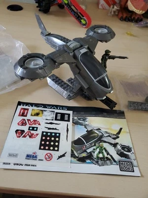 Mega Bloks Halo Wars UNSC Hornet 96806 Complete Instructions Decals Figures 2009 - Image 1 of 4