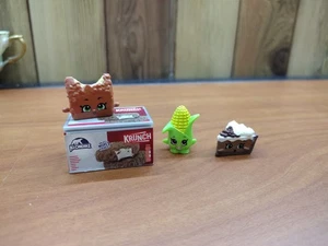 Lote de 3 figuras reales de Littles Shopkins Klondike Krunch pastel de maíz - Imagen 1 de 5