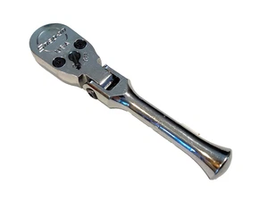 Snap On Tools 1/2" Drive 80 Tooth Stubby Handle Flex Head Ratchet SKF80A NICE - Bild 1 von 8