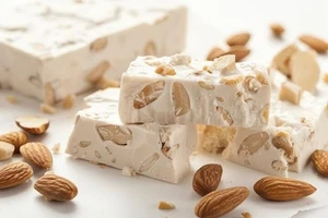 Andy Anand Nougat aux amandes cassant sans sucre - 36 bouchées, paquet de 2 (7 oz) - Photo 1/6