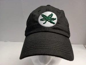 Gorra Ohio State Buckeyes negra bordada hoja escarlata y gris ajustable - Imagen 1 de 6
