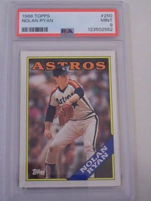 1988 Topps Nolan Ryan #250 PSA 9 MINT No Reserve .99 bid - Image 1 of 4