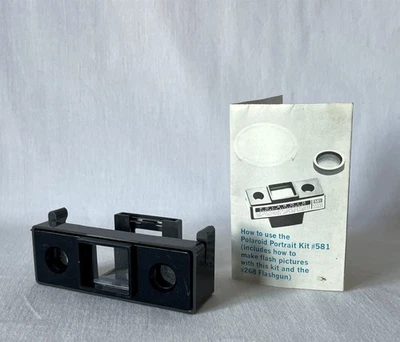 Kit de retrato Polaroid vintage accesorio a presión + instrucciones SIN LENTE #581 Foto 1 de 4