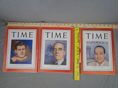 Time Magazine Weekly Lot November 3 10 24 1947 WWII Chappus Morrison Cripps - Image 1 of 4