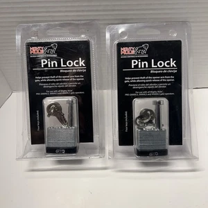 Two (2) NEW Mighty Mule Security Swing Gate Pin Locks w/2 Keys - Picture 1 of 6