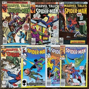 Lot of 7 Marvel Tales Spider-Man by Jack Kirby, Stan Lee 1980 Marvel Comics XLNT - Picture 1 of 24