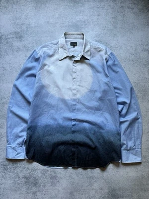 FENDI ROMA ABSTRACT GRADIENT BUTTON UP SHIRT MENS LONG SLEEVE LUXURY SIZE 42 - Image 1 of 4