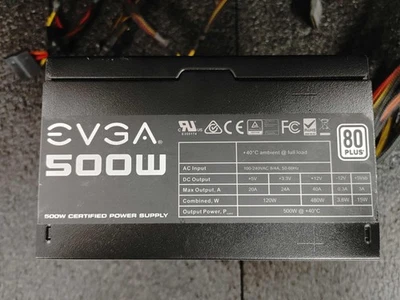 EVGA 100-W1-0500 500W Desktop Power Supply Bronze 80 Plus - Image 1 of 4