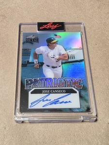 2025 Leaf Metal Independence Day Jose Canseco AUTO Patriotic #1/1 Autograph - Picture 1 of 2