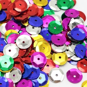 10000 Mixed Color 10mm CUP round loose sequins Paillettes sewing Wedding craft - Picture 1 of 8