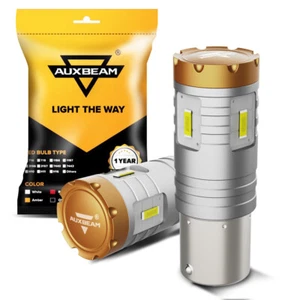 Bombillas LED intermitentes delanteras Auxbeam 1157 2357 blanco brillante devolución gratuita - Imagen 1 de 12
