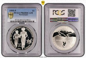 USA 1/2 Dollar 1995 Paralympic Total Bargain Proof PCGS PR68DCAM - Picture 1 of 1
