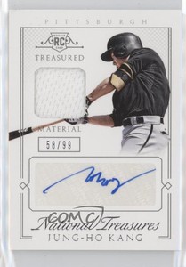 2015 Panini National Treasures /99 Jung-Ho Kang #55 Rookie Auto RC