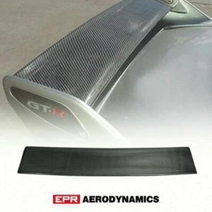 Carbon Glossy OE Fit For Nissan Skyline R33 GTR Rear Spoiler Wing Blade Kit - Imagen 1 de 6