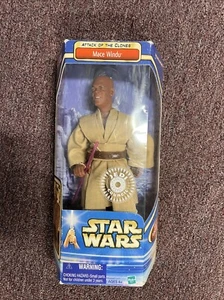 Hasbro Mace Windu Star Wars 2002 Attack of the Clones Action Figure 12 Inch  - Picture 1 of 2