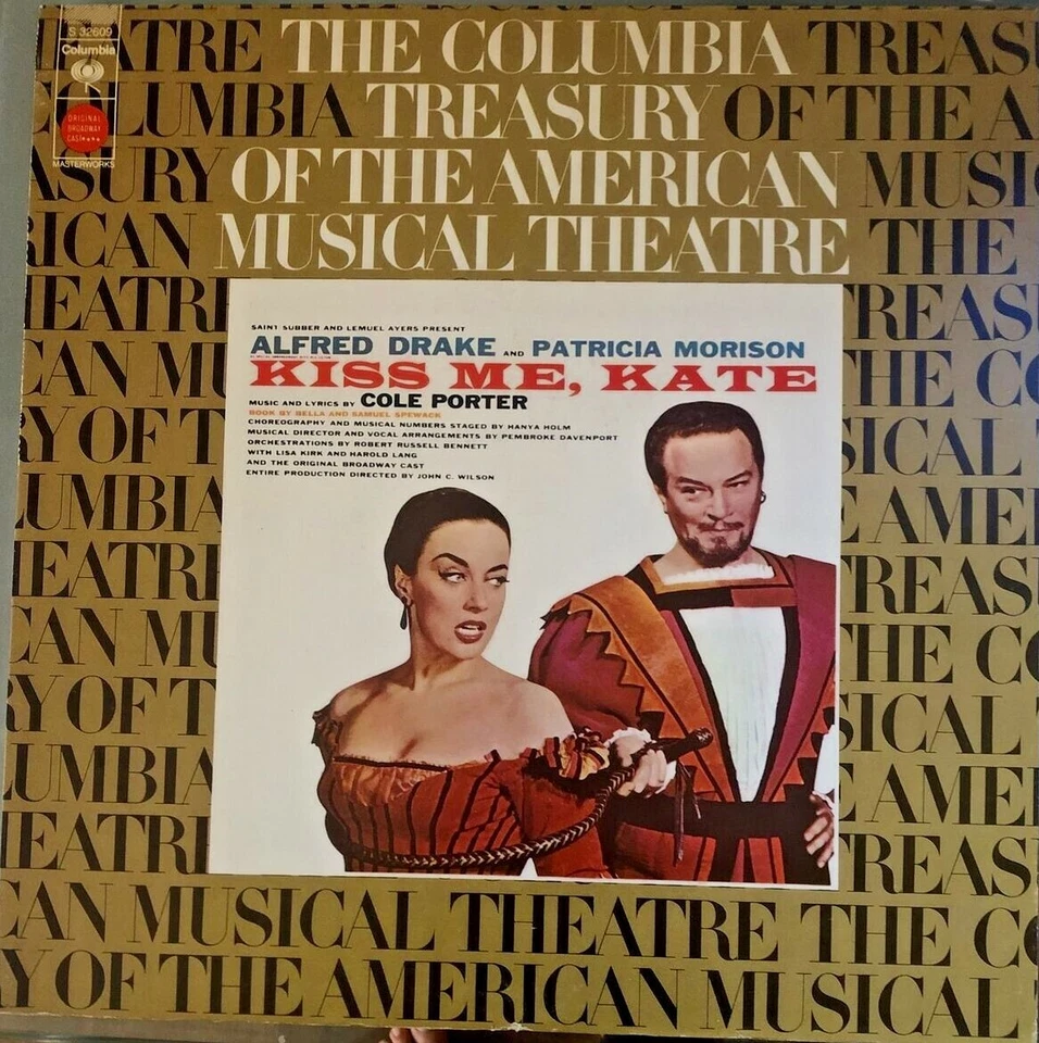 Alfred Drake, Patricia Morison ‎– Kiss Me, Kate, 1973 LP - Columbia S 32609 - Image 1 of 4