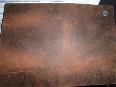 9/10 oz Crazy Horse Veg Tan Water Buffalo Strap Leash Bend Leather 12+ sq ft - Image 1 of 2