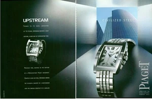 Revista Piaget Publicidad Impresa Reloj Joyería Accesorio UPSTREAM DE COLECCIÓN 2000 - Imagen 1 de 1