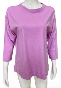 Westbound Blouse Cotton/Modal Top 3/4 Open Sleeve Lightweight T-shirt Sz PL New - Picture 1 of 10