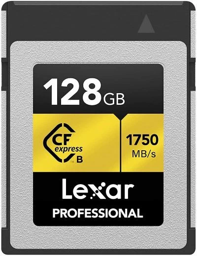 Lexar 128GB Professional (1750MB/Sec) Type B Cfexpress Gold Series Memory Card - Image 1 of 1