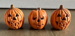 3er Set Vintage Jack-o-Lantern Kürbis Halloween Figuren - Bild 1 von 6