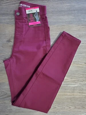 No Boundaries Juniors Super High Rise Jeggings Stretch Curvy Purple XS (1) NWT. - Image 1 of 4