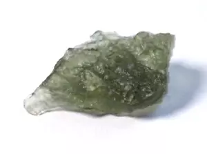 SMALL RARE GENUINE PIECE of NATURAL MOLDAVITE - 1.75 gms 2.5 x 1.3 cms TEKTITE - Picture 1 of 9