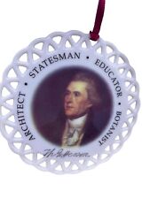 Sons of the American Revolution Thomas Jefferson Ornament Vtg 1997 Rare Boxed