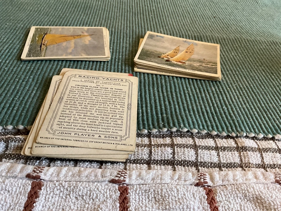 PLAYERS-FULL SET- RACING YACHTS 1938 (L25 CARDS)  - Image 1 of 1
