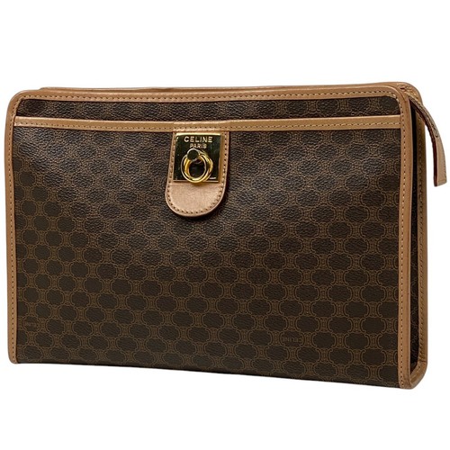 CELINE Modello Macadam S Borsa Pochette Pochette S Borsa Tela Rivestita...