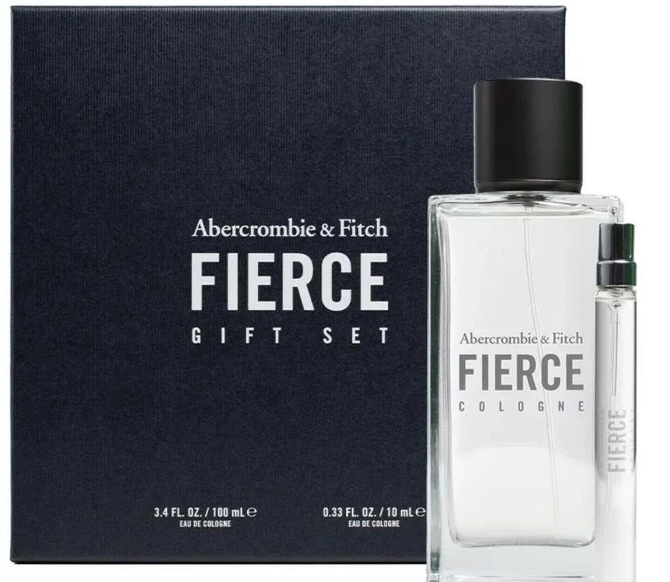Abercrombie & Fitch FIERCE Eau De Cologne Perfume For Men 100ml + 10ml GIFT SET - image 1 of 1