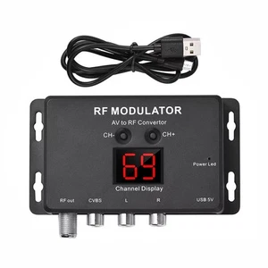 Home TV RF Modulator M60 Wide Frequency Range 471 25MHz to 885 25MHz USB Power - Picture 1 of 13