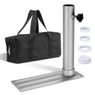 Apluschoice 2.4" Flag Pole Metal Tire Mount Tailgate Wheel Stand Holder